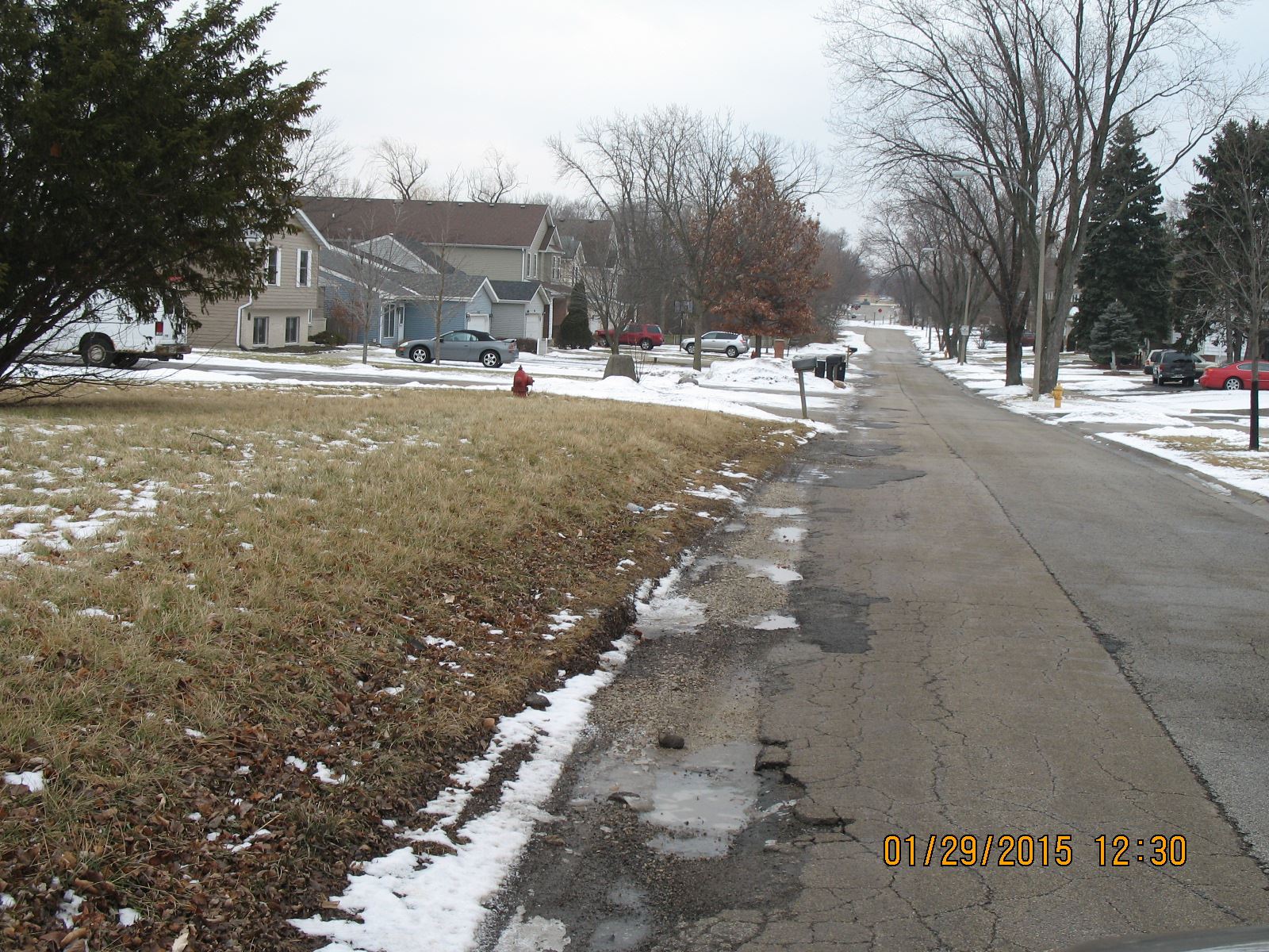 Cracked and Worn Road