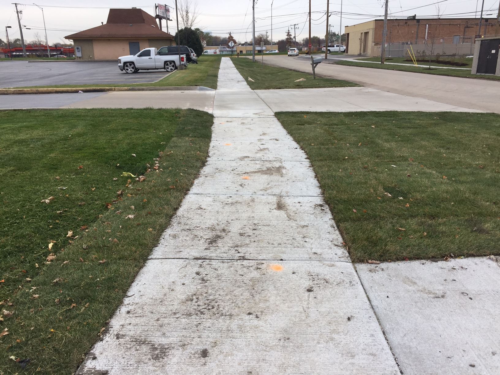 Paved Sidewalk