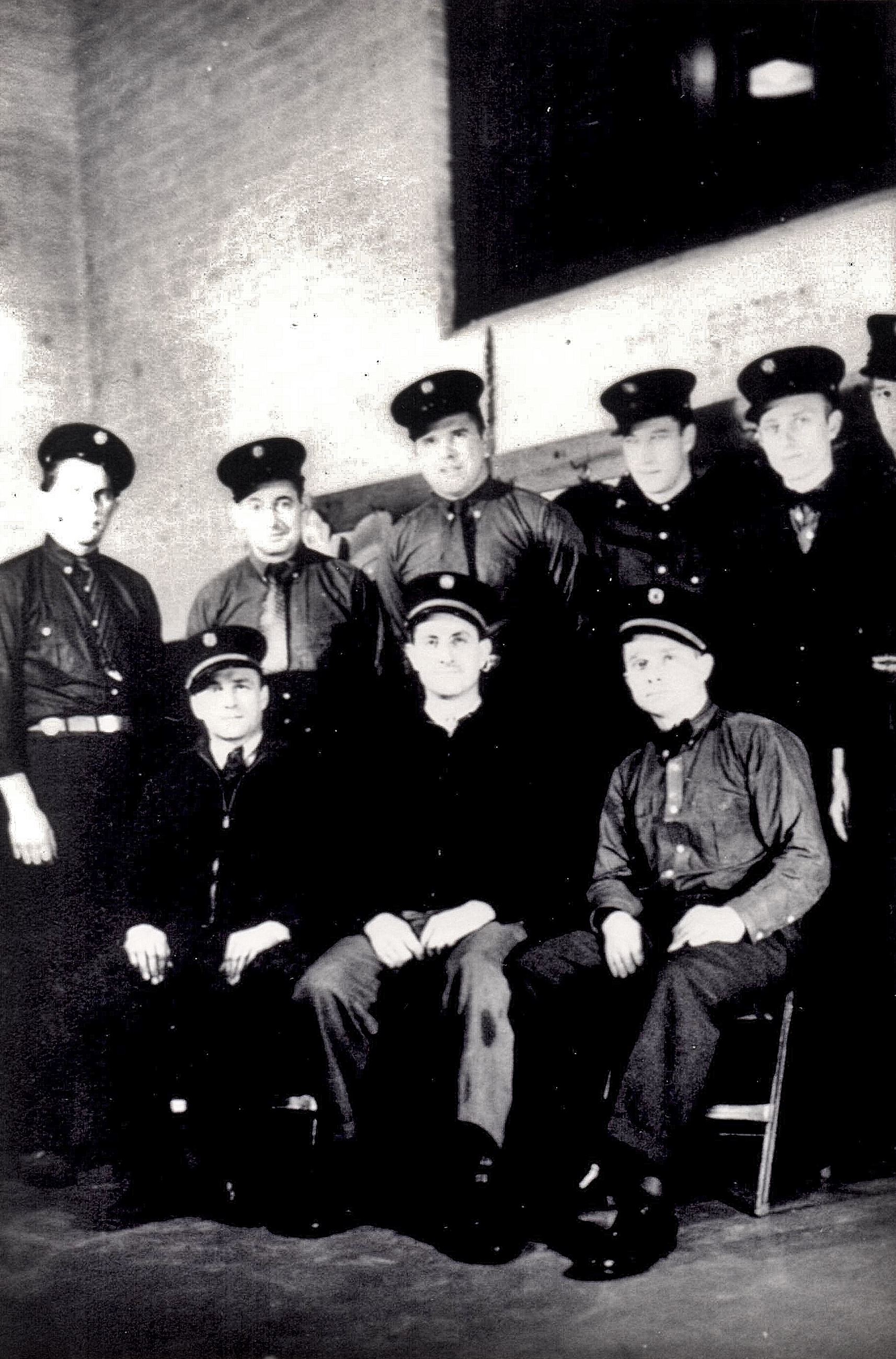 Villa Park firefighters pose for a photo in 1938.